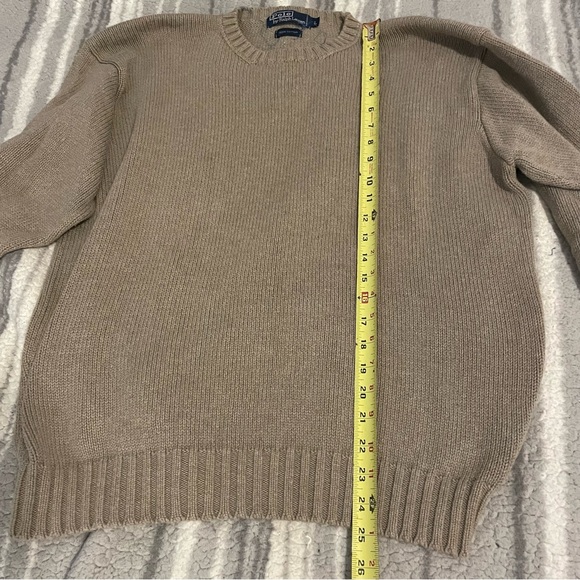 Men’s large beige polo by Ralph lauren sweater - Picture 5 of 7